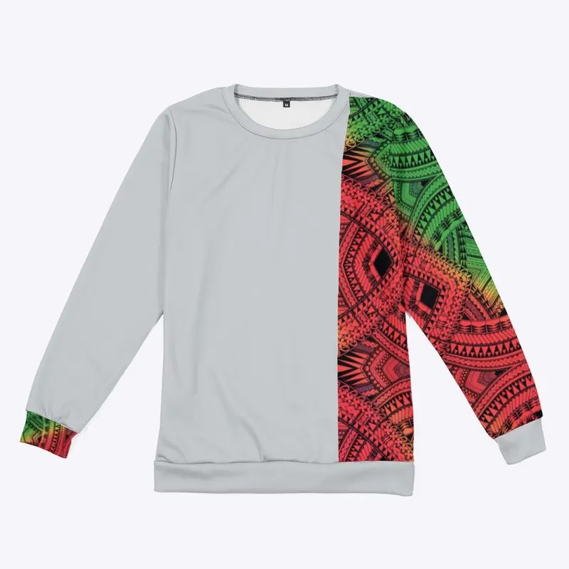 Reggae color tribal crewneck 