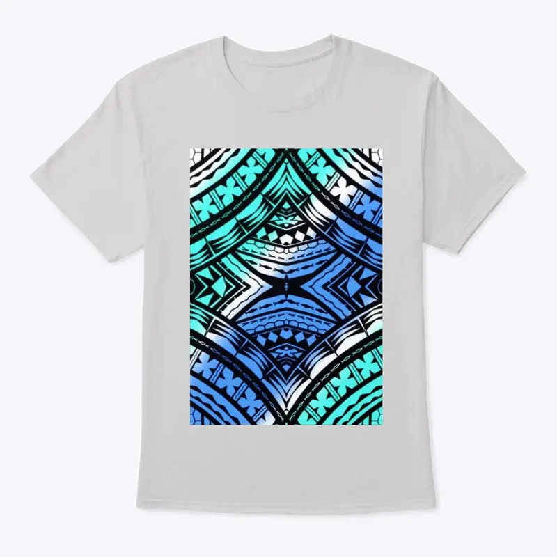 Blue tribal design